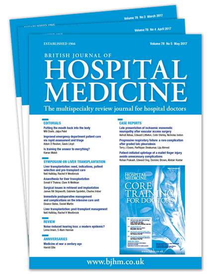 Picture of British Journal of Hospital Medicine Print