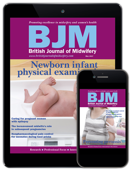 Picture of British Journal of Midwifery Digital