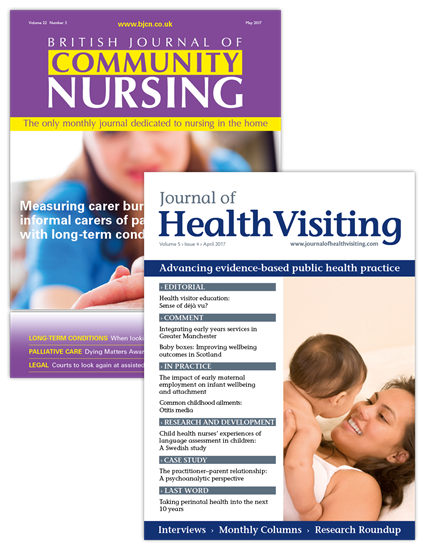 British Journal of Community Nursing and Journal of Health Visiting