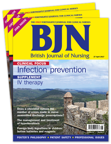 Picture of British Journal of Nursing Print & CPD