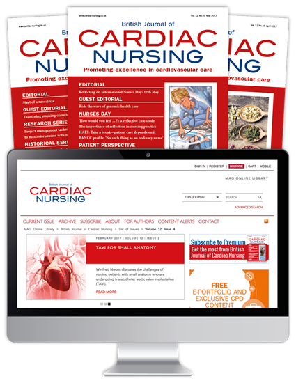 Picture of British Journal of Cardiac Nursing BHF