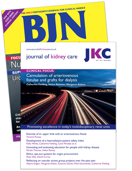 Picture of British Journal of Nursing Print & CPD & free Journal of Kidney Care