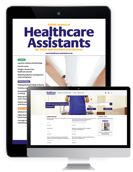 Picture of British Journal of Healthcare Assistants Digital & Website