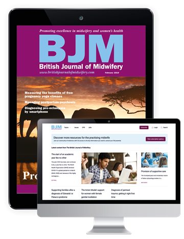 Picture of British Journal of Midwifery Digital & Website
