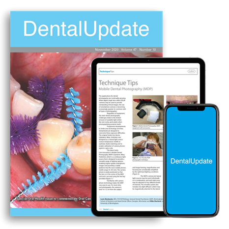 Picture of Dental Update Print, Website & App exclusive subscription for RCPSG