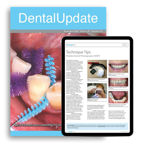 Picture of Dental Update Print & Website BAPD